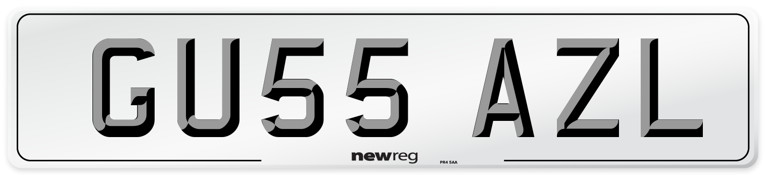 GU55 AZL Number Plate from New Reg